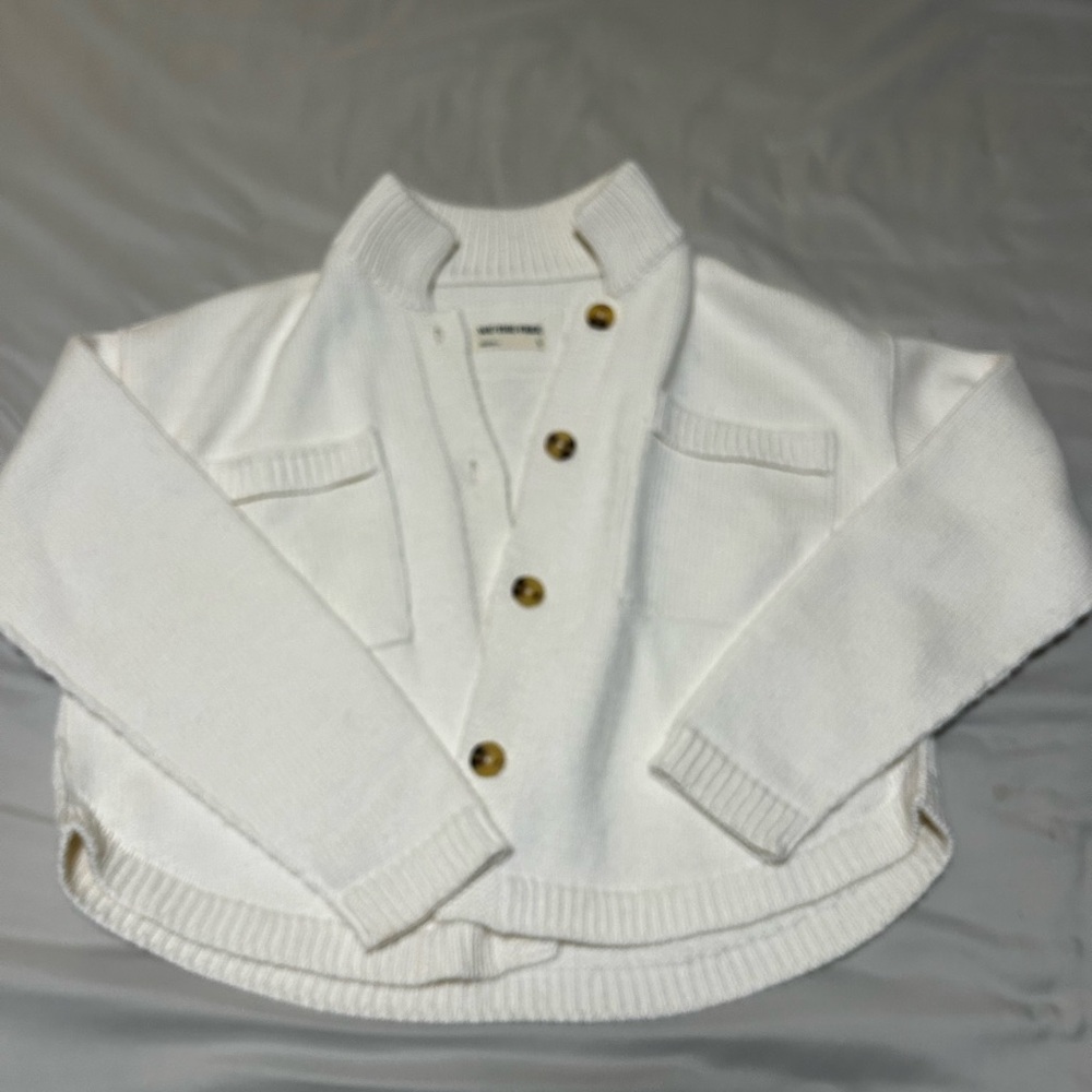 We the Free button up Sweater